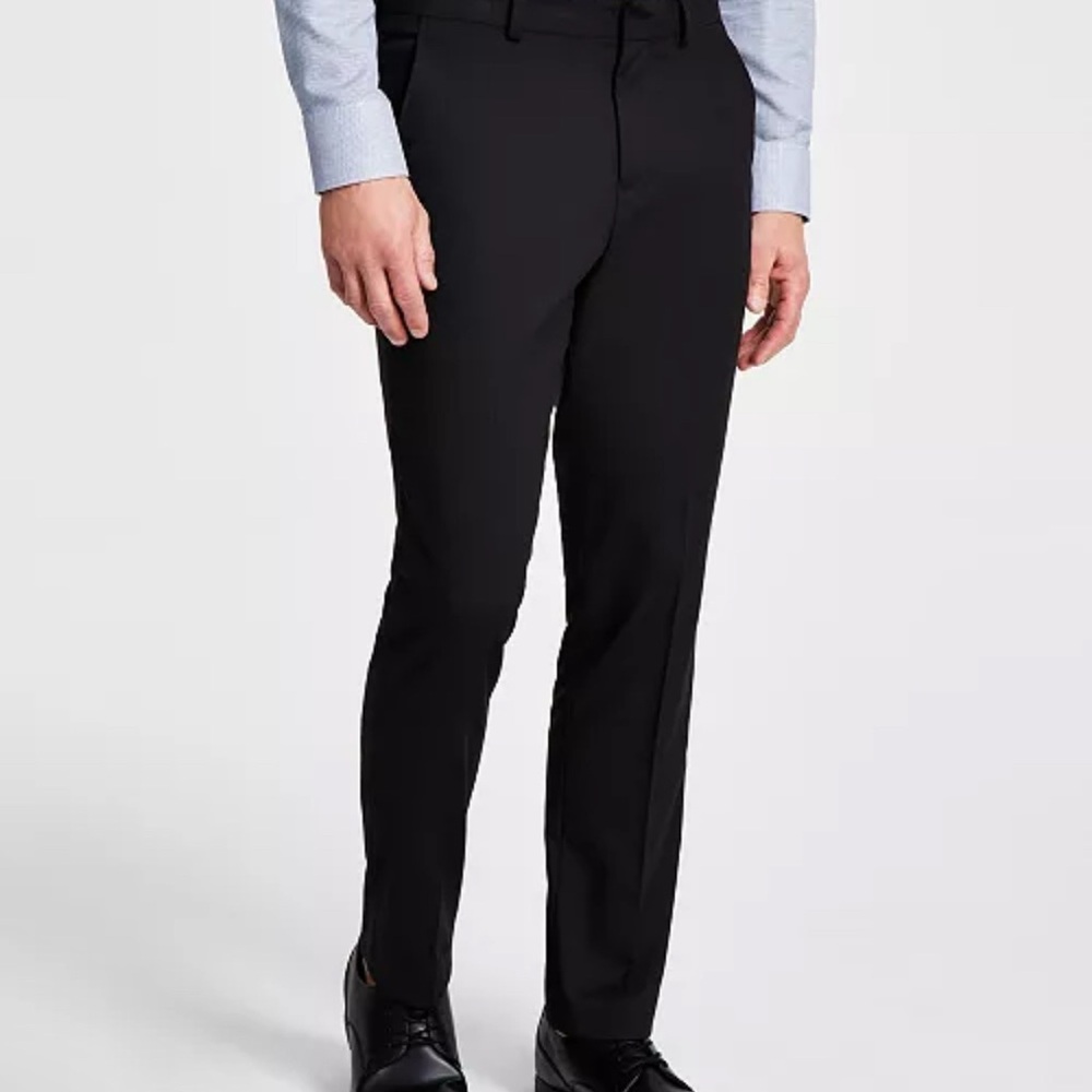 Men's Classic Black Suit Pants